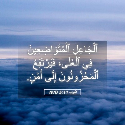 Picture 05 - أَيُّوبَ 5:11 AVD - ٱلْجَاعِلِ - Bible Verse Picture