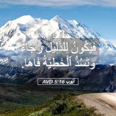 Picture 05 - أَيُّوبَ 5:16 AVD - فَيَكُونُ لِلذَّلِيلِ - Bible Verse Picture