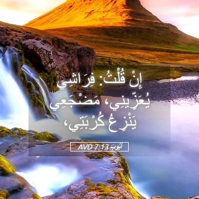 Picture 05 - أَيُّوبَ 7:13 AVD - إِنْ قُلْتُ: فِرَاشِي - Bible Verse Picture