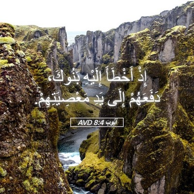 Picture 05 - أَيُّوبَ 8:4 AVD - إِذْ أَخْطَأَ إِلَيْهِ - Bible Verse Picture