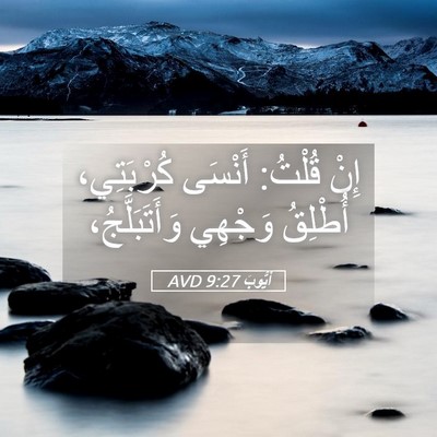 Picture 05 - أَيُّوبَ 9:27 AVD - إِنْ قُلْتُ: أَنْسَى - Bible Verse Picture