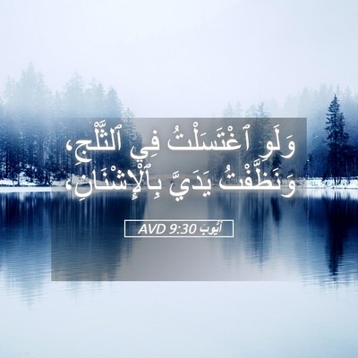 Picture 05 - أَيُّوبَ 9:30 AVD - وَلَوِ ٱغْتَسَلْتُ فِي - Bible Verse Picture