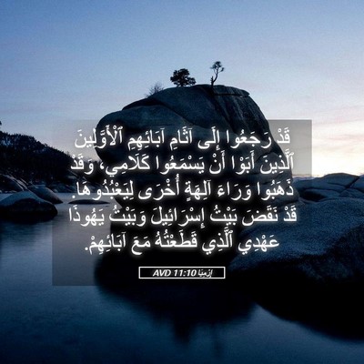 Picture 05 - إِرْمِيَا 11:10 AVD - قَدْ رَجَعُوا إِلَى آثَامِ - Bible Verse Picture