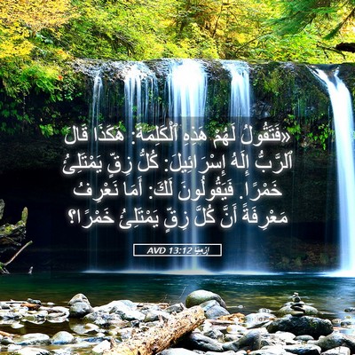 Picture 05 - إِرْمِيَا 13:12 AVD - «فَتَقُولُ لَهُمْ هَذِهِ - Bible Verse Picture