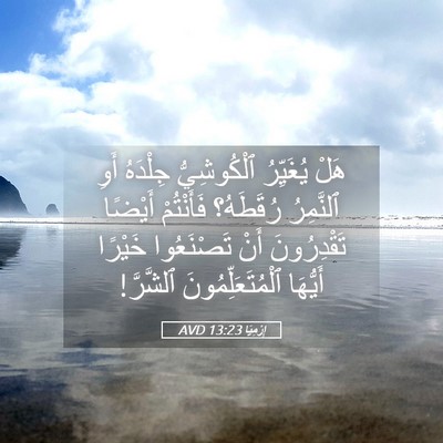 Picture 05 - إِرْمِيَا 13:23 AVD - هَلْ يُغَيِّرُ - Bible Verse Picture