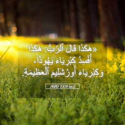 Picture 05 - إِرْمِيَا 13:9 AVD - «هَكَذَا قَالَ ٱلرَّبُّ: - Bible Verse Picture