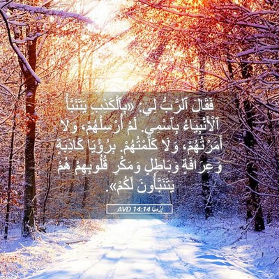 Picture 05 - إِرْمِيَا 14:14 AVD - فَقَالَ ٱلرَّبُّ لِي: - Bible Verse Picture