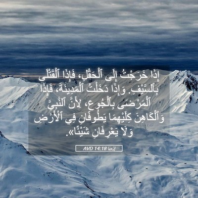 Picture 05 - إِرْمِيَا 14:18 AVD - إِذَا خَرَجْتُ إِلَى - Bible Verse Picture