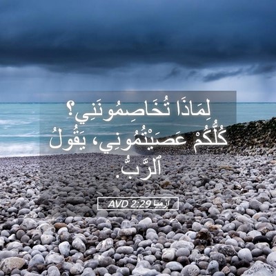 Picture 05 - إِرْمِيَا 2:29 AVD - لِمَاذَا تُخَاصِمُونَنِي؟ - Bible Verse Picture