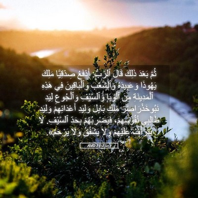 Picture 05 - إِرْمِيَا 21:7 AVD - ثُمَّ بَعْدَ ذَلِكَ قَالَ - Bible Verse Picture