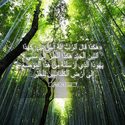 Picture 05 - إِرْمِيَا 24:5 AVD - «هَكَذَا قَالَ ٱلرَّبُّ - Bible Verse Picture