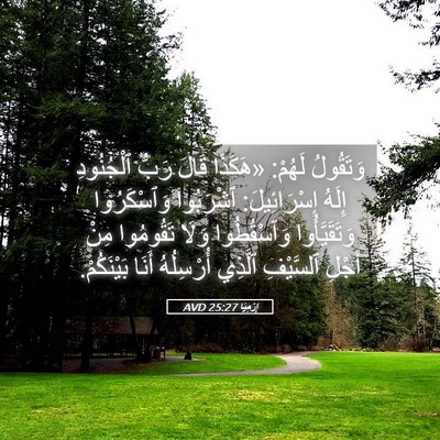 Picture 05 - إِرْمِيَا 25:27 AVD - وَتَقُولُ لَهُمْ: «هَكَذَا - Bible Verse Picture