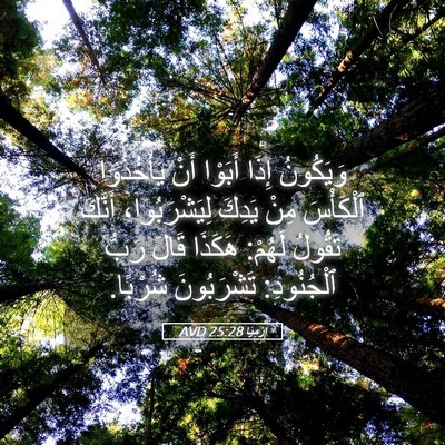 Picture 05 - إِرْمِيَا 25:28 AVD - وَيَكُونُ إِذَا أَبَوْا - Bible Verse Picture