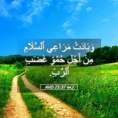 Picture 05 - إِرْمِيَا 25:37 AVD - وَبَادَتْ مَرَاعِي - Bible Verse Picture