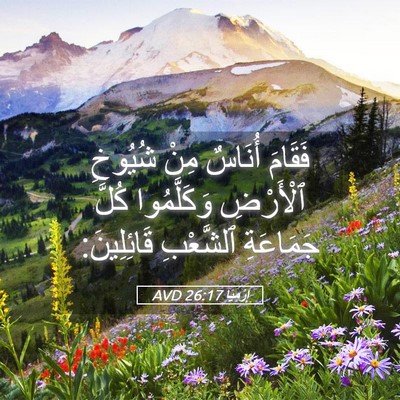 Picture 05 - إِرْمِيَا 26:17 AVD - فَقَامَ أُنَاسٌ مِنْ - Bible Verse Picture