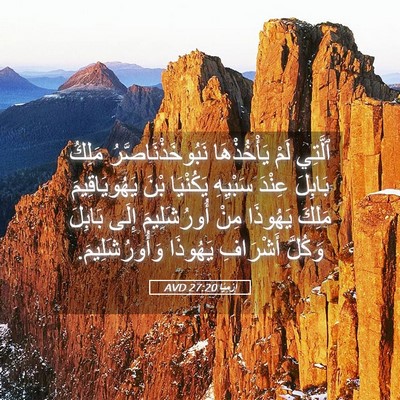 Picture 05 - إِرْمِيَا 27:20 AVD - ٱلَّتِي لَمْ يَأْخُذْهَا - Bible Verse Picture