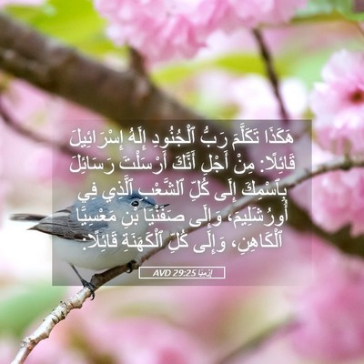 Picture 05 - إِرْمِيَا 29:25 AVD - هَكَذَا تَكَلَّمَ رَبُّ - Bible Verse Picture
