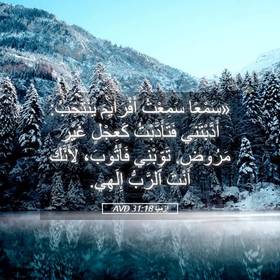 Picture 05 - إِرْمِيَا 31:18 AVD - «سَمْعًا سَمِعْتُ - Bible Verse Picture
