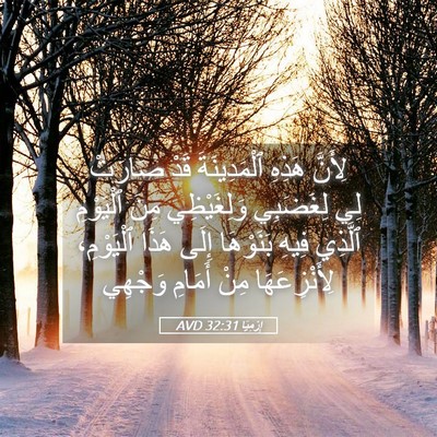 Picture 05 - إِرْمِيَا 32:31 AVD - لِأَنَّ هَذِهِ - Bible Verse Picture