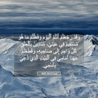 Picture 05 - إِرْمِيَا 34:15 AVD - وَقَدْ رَجَعْتُمْ - Bible Verse Picture