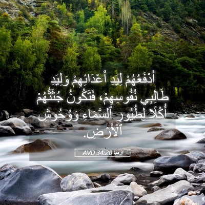Picture 05 - إِرْمِيَا 34:20 AVD - أَدْفَعُهُمْ لِيَدِ - Bible Verse Picture