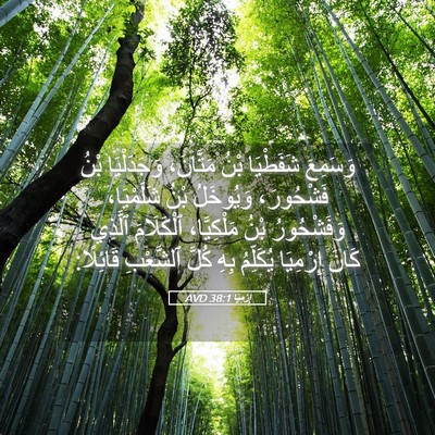 Picture 05 - إِرْمِيَا 38:1 AVD - وَسَمِعَ شَفَطْيَا بْنُ - Bible Verse Picture