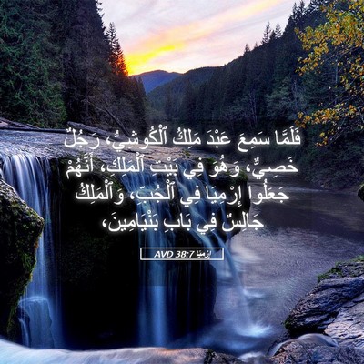 Picture 05 - إِرْمِيَا 38:7 AVD - فَلَمَّا سَمِعَ عَبْدَ - Bible Verse Picture