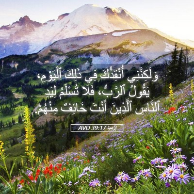 Picture 05 - إِرْمِيَا 39:17 AVD - وَلَكِنَّنِي أُنْقِذُكَ - Bible Verse Picture