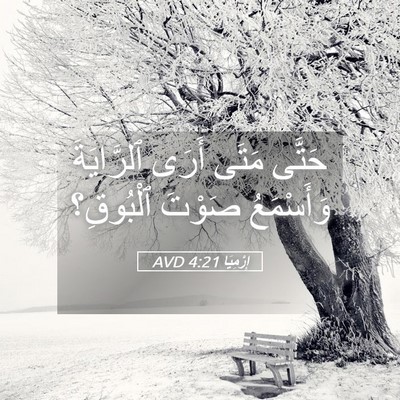 Picture 05 - إِرْمِيَا 4:21 AVD - حَتَّى مَتَى أَرَى - Bible Verse Picture