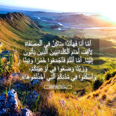 Picture 05 - إِرْمِيَا 40:10 AVD - أَمَّا أَنَا فَهَأَنَذَا - Bible Verse Picture