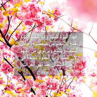 Picture 05 - إِرْمِيَا 46:10 AVD - فَهَذَا ٱلْيَوْمُ - Bible Verse Picture