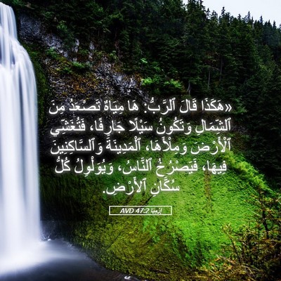 Picture 05 - إِرْمِيَا 47:2 AVD - «هَكَذَا قَالَ ٱلرَّبُّ: - Bible Verse Picture