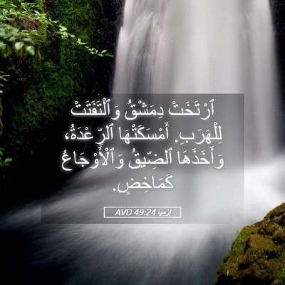 Picture 05 - إِرْمِيَا 49:24 AVD - ٱرْتَخَتْ دِمَشْقُ - Bible Verse Picture