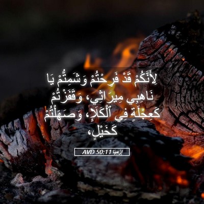 Picture 05 - إِرْمِيَا 50:11 AVD - لِأَنَّكُمْ قَدْ - Bible Verse Picture