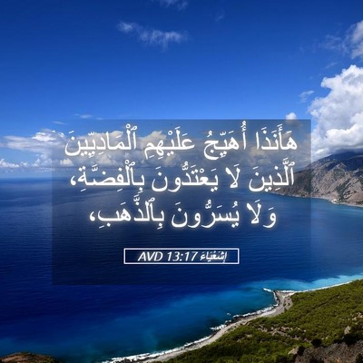 Picture 05 - إِشَعْيَاءَ 13:17 AVD - هَأَنَذَا أُهَيِّجُ - Bible Verse Picture