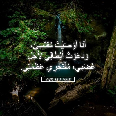 Picture 05 - إِشَعْيَاءَ 13:3 AVD - أَنَا أَوْصَيْتُ - Bible Verse Picture
