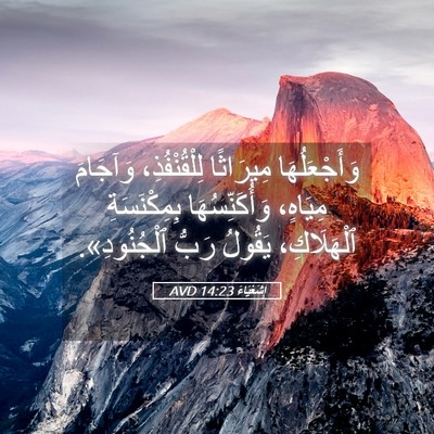 Picture 05 - إِشَعْيَاءَ 14:23 AVD - وَأَجْعَلُهَا مِيرَاثًا - Bible Verse Picture