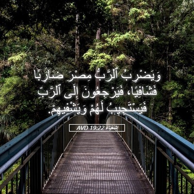 Picture 05 - إِشَعْيَاءَ 19:22 AVD - وَيَضْرِبُ ٱلرَّبُّ - Bible Verse Picture
