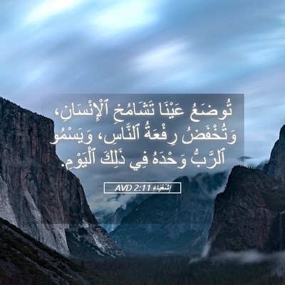 Picture 05 - إِشَعْيَاءَ 2:11 AVD - تُوضَعُ عَيْنَا تَشَامُخِ - Bible Verse Picture