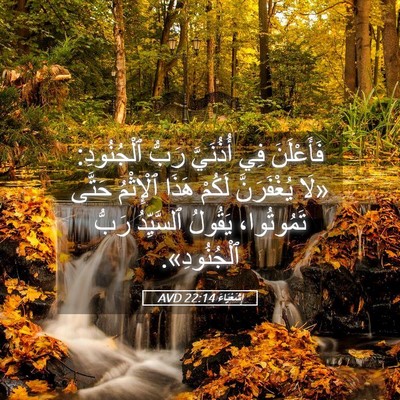 Picture 05 - إِشَعْيَاءَ 22:14 AVD - فَأَعْلَنَ فِي أُذُنَيَّ - Bible Verse Picture