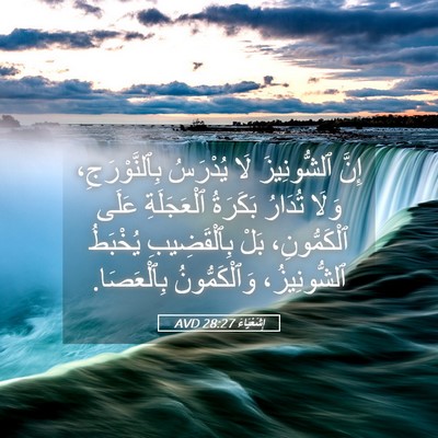 Picture 05 - إِشَعْيَاءَ 28:27 AVD - إِنَّ ٱلشُّونِيزَ لَا - Bible Verse Picture
