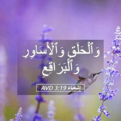 Picture 05 - إِشَعْيَاءَ 3:19 AVD - وَٱلْحَلَقِ - Bible Verse Picture