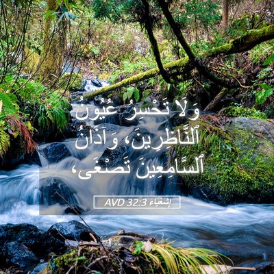 Picture 05 - إِشَعْيَاءَ 32:3 AVD - وَلَا تَحْسِرُ عُيُونُ - Bible Verse Picture