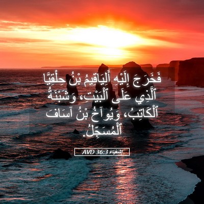 Picture 05 - إِشَعْيَاءَ 36:3 AVD - فَخَرَجَ إِلَيْهِ - Bible Verse Picture