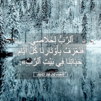 Picture 05 - إِشَعْيَاءَ 38:20 AVD - ٱلرَّبُّ لِخَلَاصِي. - Bible Verse Picture