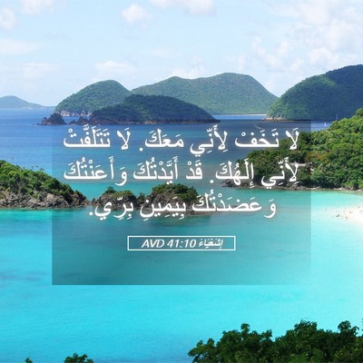 Picture 05 - إِشَعْيَاءَ 41:10 AVD - لَا تَخَفْ لِأَنِّي - Bible Verse Picture