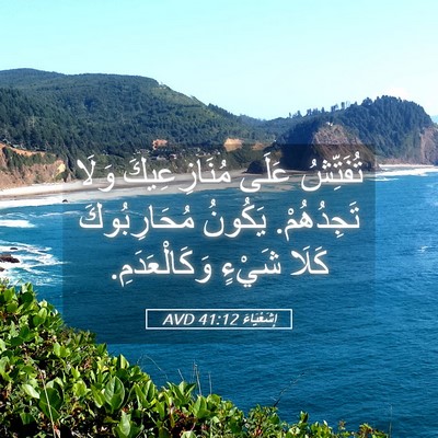 Picture 05 - إِشَعْيَاءَ 41:12 AVD - تُفَتِّشُ عَلَى - Bible Verse Picture