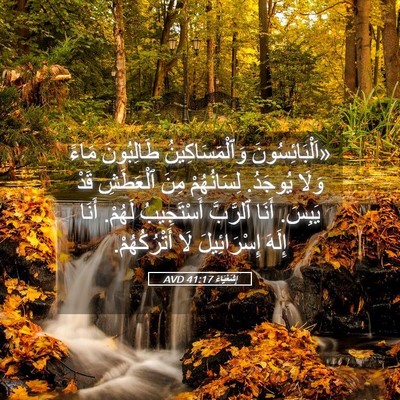 Picture 05 - إِشَعْيَاءَ 41:17 AVD - «اَلْبَائِسُونَ - Bible Verse Picture