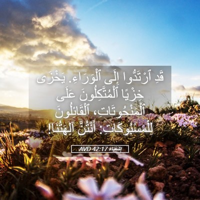 Picture 05 - إِشَعْيَاءَ 42:17 AVD - قَدِ ٱرْتَدُّوا إِلَى - Bible Verse Picture