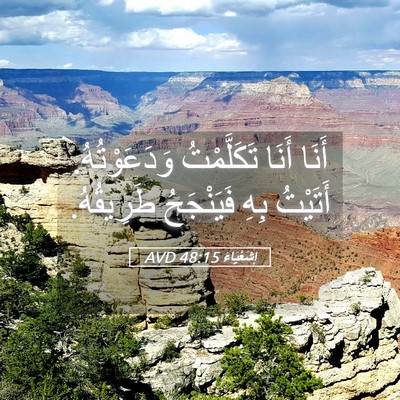 Picture 05 - إِشَعْيَاءَ 48:15 AVD - أَنَا أَنَا تَكَلَّمْتُ - Bible Verse Picture